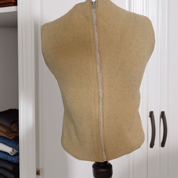 Vintage Genuine Ocelot Fur Collared Jacket with Matching Fur Top - Picture 12 of 16